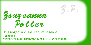 zsuzsanna poller business card